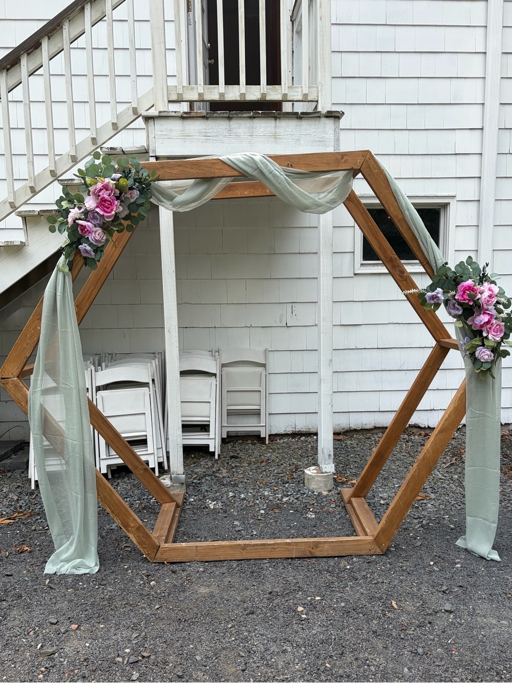 Wedding Arch Florals & Drape